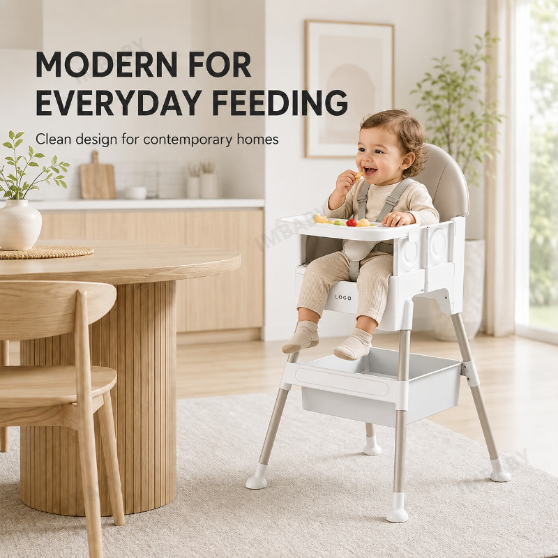 Baby High Chair Booster - IMBABY Baby High Chair with Storage