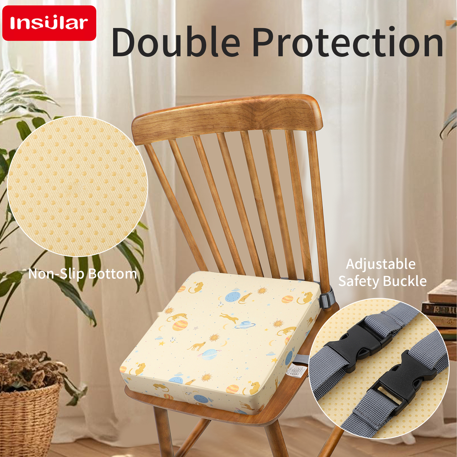 INSULAR Waterproof Non-Slip Hi - Baby High Chair Booster 리뷰 및 가격