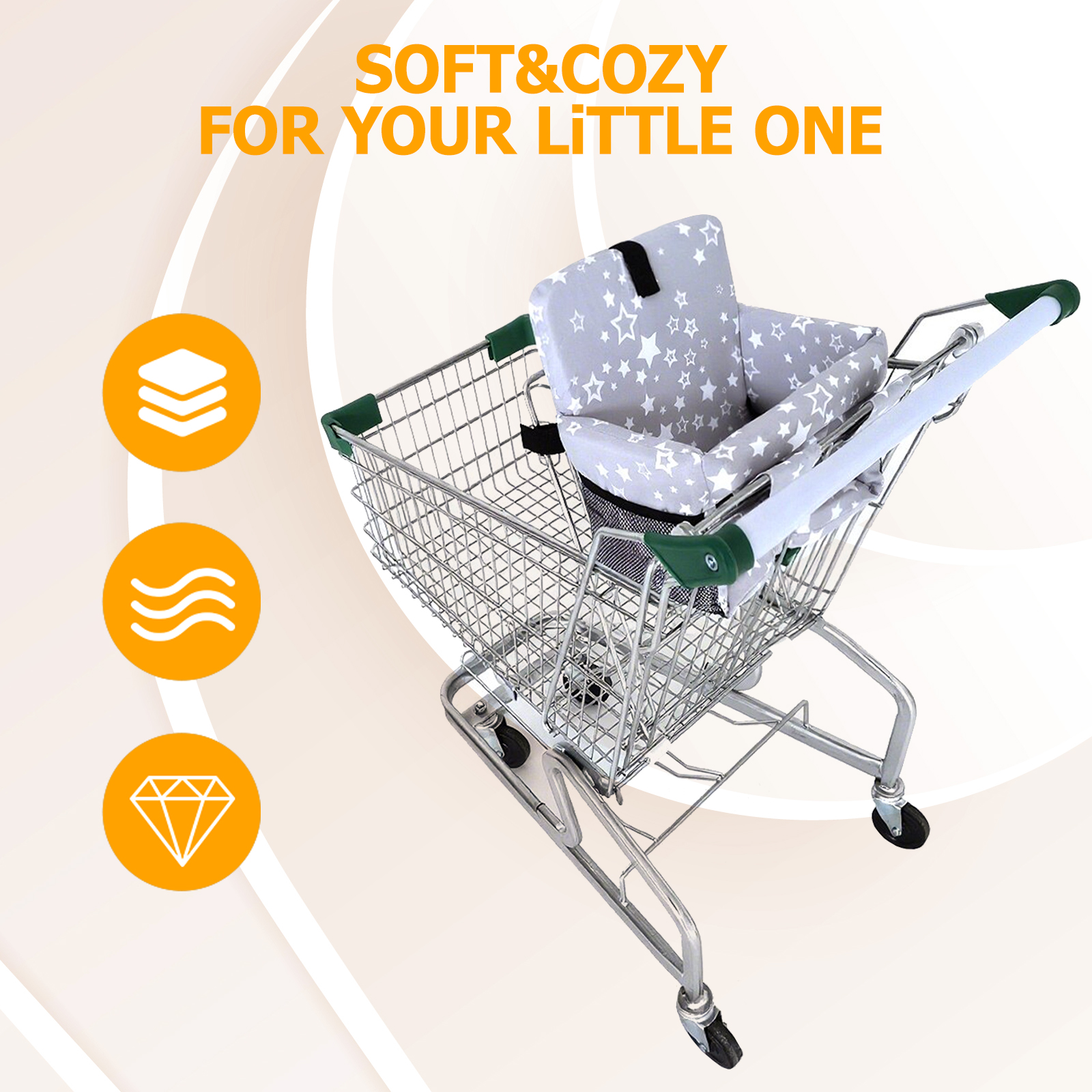 Shopping Cart Cover for Baby,  - Baby High Chair Booster 리뷰 및 가격